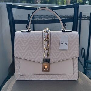 NWT Aldo Pink Crossbody Bag with Gold Accents